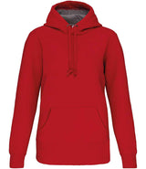 Kariban Heavy Contrast Hoodie | Red thumbnail 1