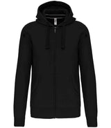 Kariban Full Zip Hooded Sweatshirt | Black thumbnail 1