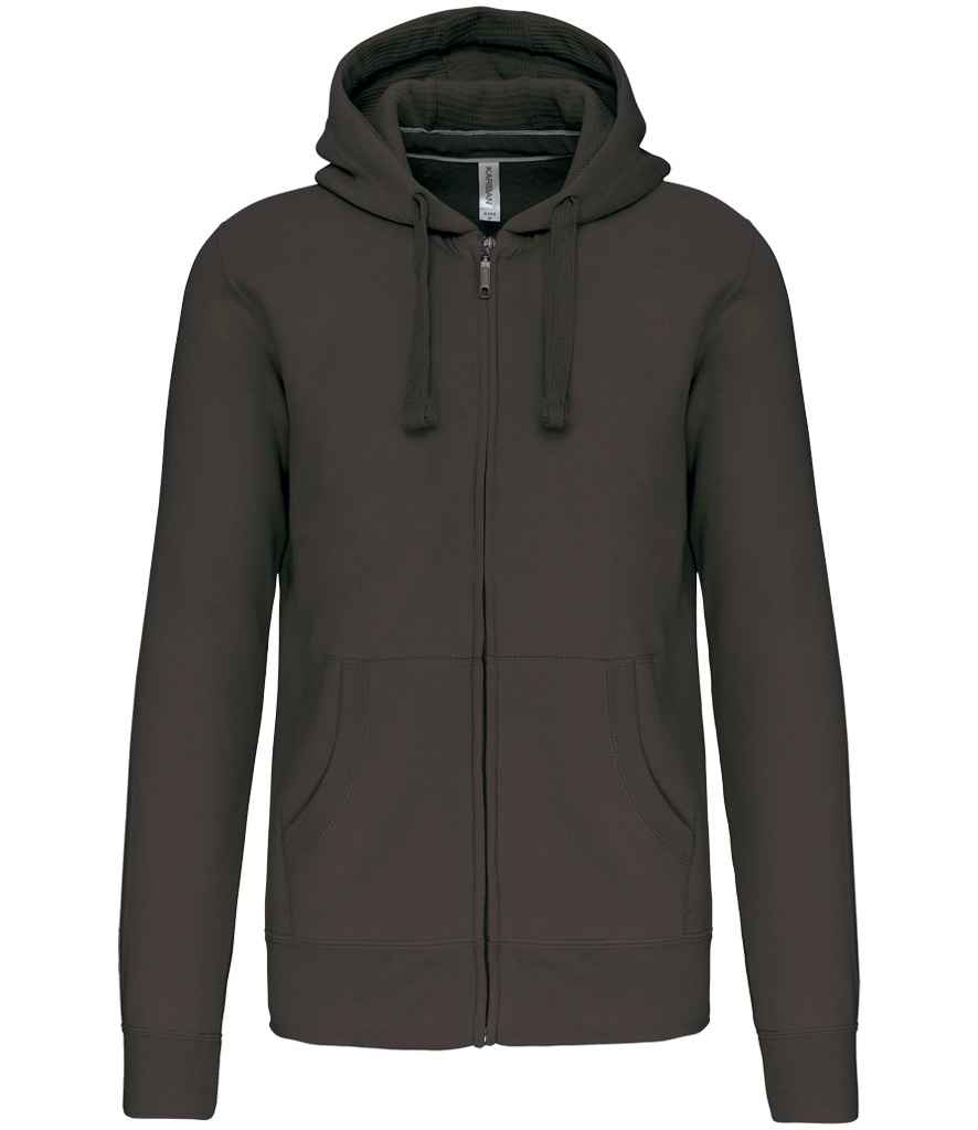 Kariban Full Zip Hooded Sweatshirt | Dark Grey