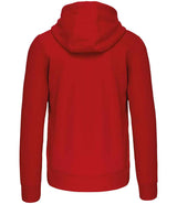 Kariban Full Zip Hooded Sweatshirt | Red thumbnail 2