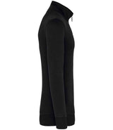 Kariban Zip Neck Sweatshirt | Black thumbnail 3