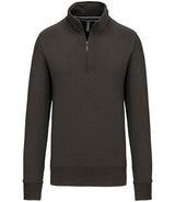Kariban Zip Neck Sweatshirt | Dark Grey thumbnail 1