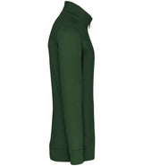 Kariban Zip Neck Sweatshirt | Forest Green thumbnail 3