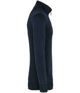 Kariban Zip Neck Sweatshirt | Navy thumbnail 3
