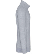 Kariban Zip Neck Sweatshirt | Oxford Grey thumbnail 3