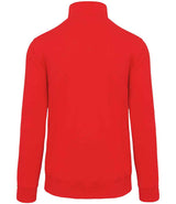 Kariban Zip Neck Sweatshirt | Red thumbnail 2