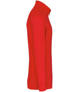 Kariban Zip Neck Sweatshirt | Red thumbnail 3