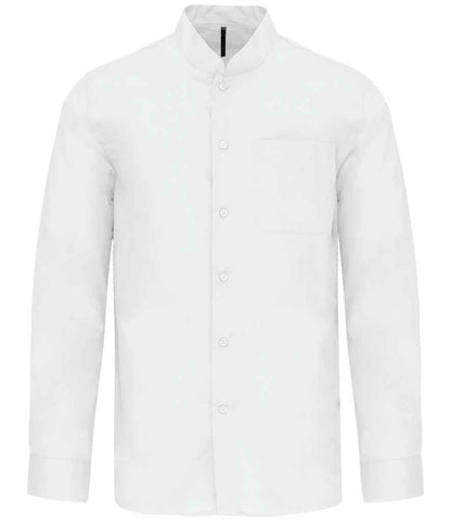 Kariban Long Sleeve Mandarin Collar Shirt