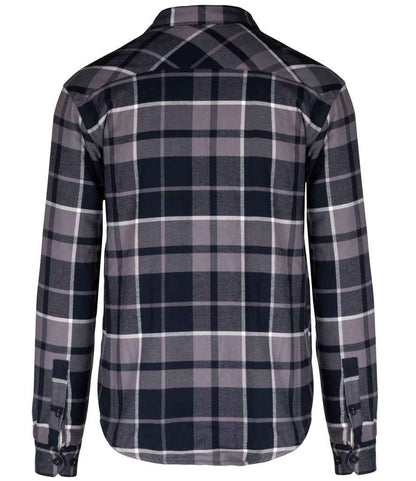Kariban Sherpa Lined Checked Shirt Jacket