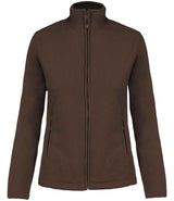 Kariban Ladies Maureen Micro Fleece Jacket | Chocolate thumbnail 1