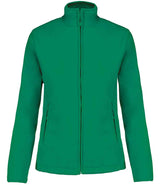 Kariban Ladies Maureen Micro Fleece Jacket | Kelly Green thumbnail 1