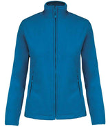 Kariban Ladies Maureen Micro Fleece Jacket | Tropical Blue thumbnail 1