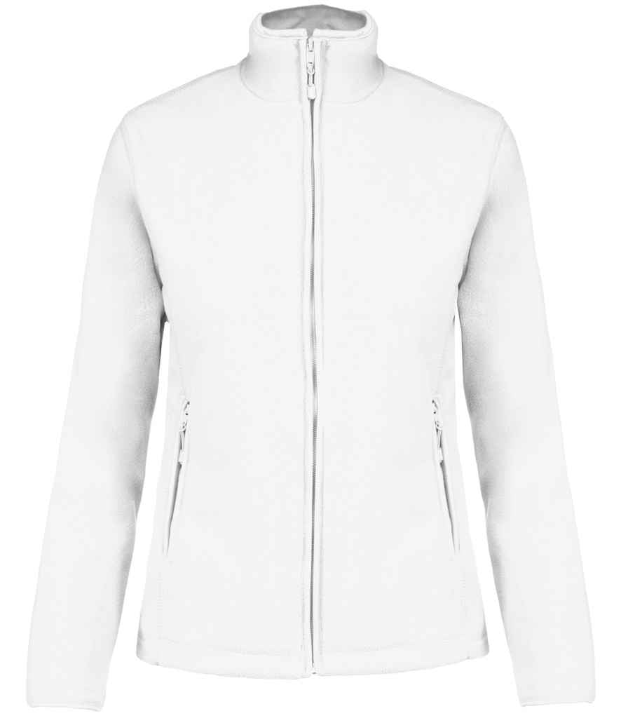 Kariban Ladies Maureen Micro Fleece Jacket | White