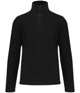 Kariban Enzo Zip Neck Micro Fleece | Black thumbnail 1