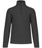 Kariban Enzo Zip Neck Micro Fleece | Dark Grey thumbnail 1