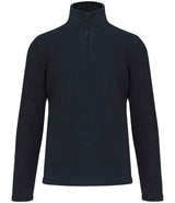 Kariban Enzo Zip Neck Micro Fleece | Navy thumbnail 1