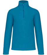 Kariban Enzo Zip Neck Micro Fleece | Tropical Blue thumbnail 1