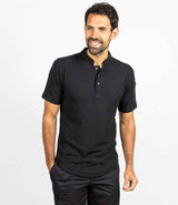 Le Chef Knitted Piqué Chef's Shirt | Black thumbnail 1