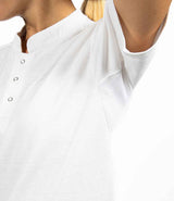 Le Chef Knitted Piqué Chef's Shirt | White thumbnail 3