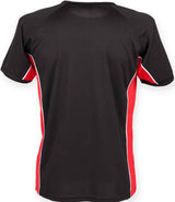 Finden + Hales Performance Panel T-Shirt | Black/Red/White thumbnail 2