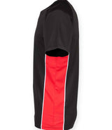 Finden + Hales Performance Panel T-Shirt | Black/Red/White thumbnail 3