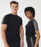 Finden + Hales Unisex Team T-Shirt | Black/Gunmetal thumbnail 1