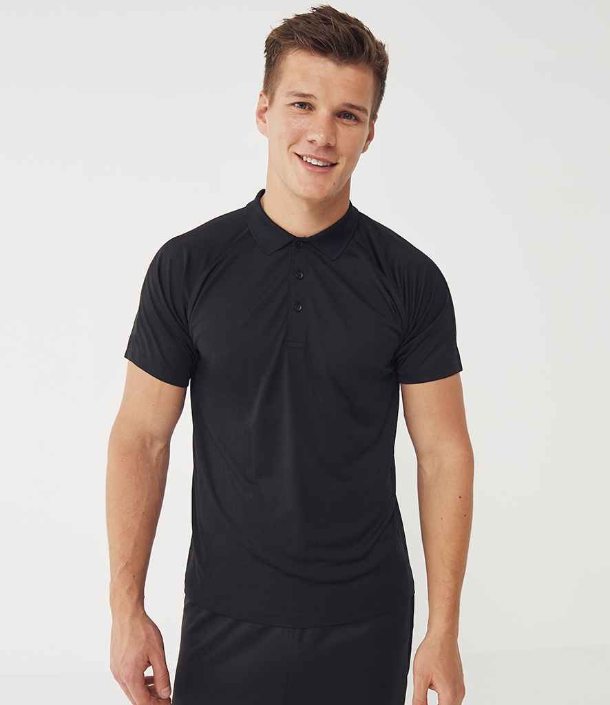 Finden + Hales Team Polo Shirt | Black/Black