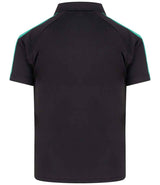 Finden + Hales Kids Team Polo Shirt | Black/Emerald thumbnail 2