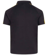 Finden + Hales Kids Team Polo Shirt | Black/Gold thumbnail 2