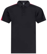 Finden + Hales Kids Team Polo Shirt | Black/Red thumbnail 1