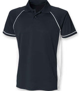 Finden + Hales Performance Panel Polo Shirt | Navy/White thumbnail 1