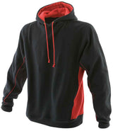 Finden + Hales Contrast Hooded Sweatshirt | Black/Red thumbnail 3