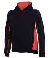 Finden + Hales Kids Contrast Hooded Sweatshirt | Black/Red thumbnail 3