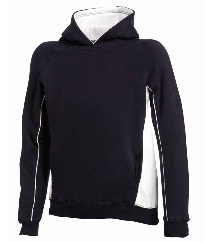 Finden + Hales Kids Contrast Hooded Sweatshirt | Navy/White