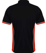 Finden + Hales Contrast Panel Polo Shirt | Black/Red thumbnail 2