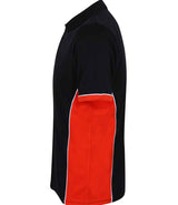 Finden + Hales Contrast Panel Polo Shirt | Black/Red thumbnail 3