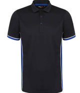 Finden + Hales Contrast Panel Polo Shirt | Navy/Royal Blue thumbnail 4