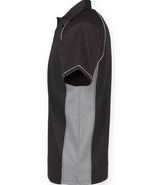 Finden + Hales Performance Piped Polo Shirt | Black/Grey thumbnail 3