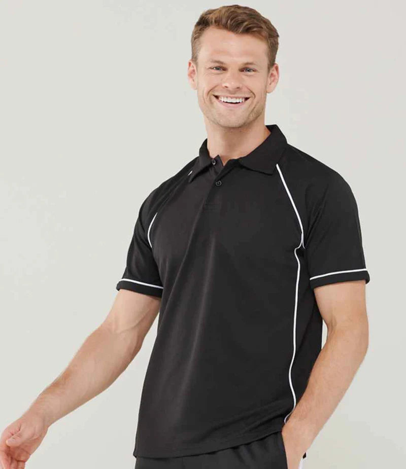 Finden + Hales Performance Piped Polo Shirt