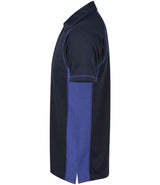 Finden + Hales Performance Piped Polo Shirt | Navy/Royal Blue thumbnail 3