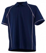 Finden + Hales Performance Piped Polo Shirt | Navy/White thumbnail 1