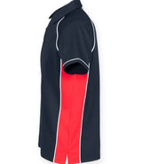 Finden + Hales Performance Piped Polo Shirt | Navy/Red/White thumbnail 3