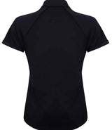 Finden + Hales Ladies Performance Piped Polo Shirt | Navy/Navy thumbnail 2