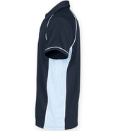 Finden + Hales Kids Performance Piped Polo Shirt | Navy/Sky Blue/White thumbnail 3