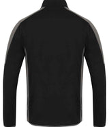 Finden + Hales Contrast Zip Neck Midlayer Top | Black/Gunmetal thumbnail 2