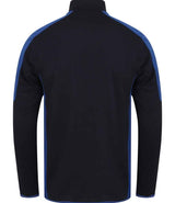 Finden + Hales Contrast Zip Neck Midlayer Top | Navy/Royal Blue thumbnail 4