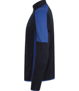 Finden + Hales Contrast Zip Neck Midlayer Top | Navy/Royal Blue thumbnail 5