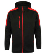Finden + Hales Active Soft Shell Jacket | Black/Red thumbnail 1