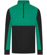 Finden + Hales 1/4 Zip Tracksuit Top | Black/Emerald thumbnail 5