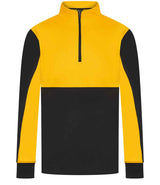 Finden + Hales 1/4 Zip Tracksuit Top | Black/Gold thumbnail 1